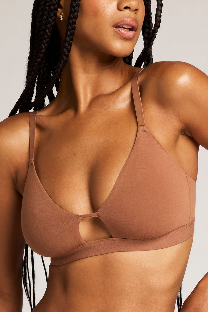 Cloud Cotton Cutout Bra