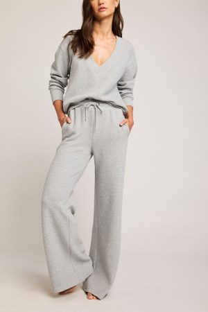 Waffle Knit Track Pant